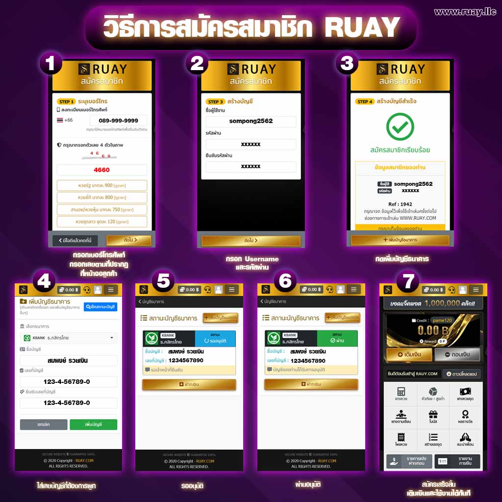 สมัครซื้อหวยหุ้น บนเว็บ RUAY อันดับ 1 ของไทย